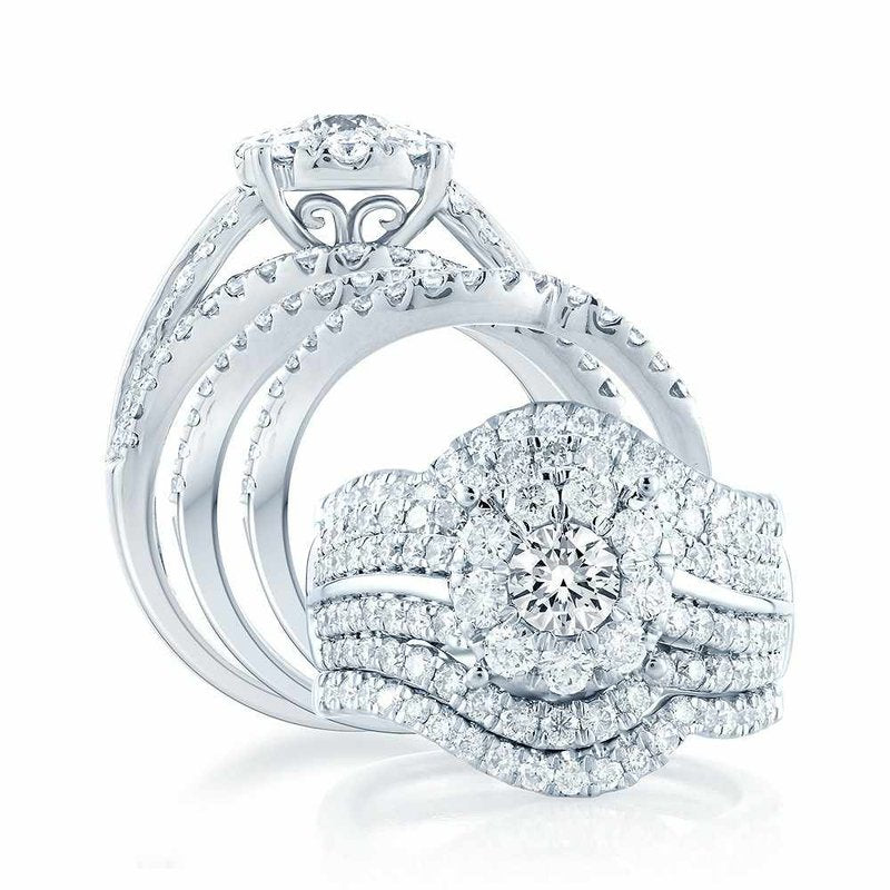14K 2.45Ct Diamond Bridal Ring