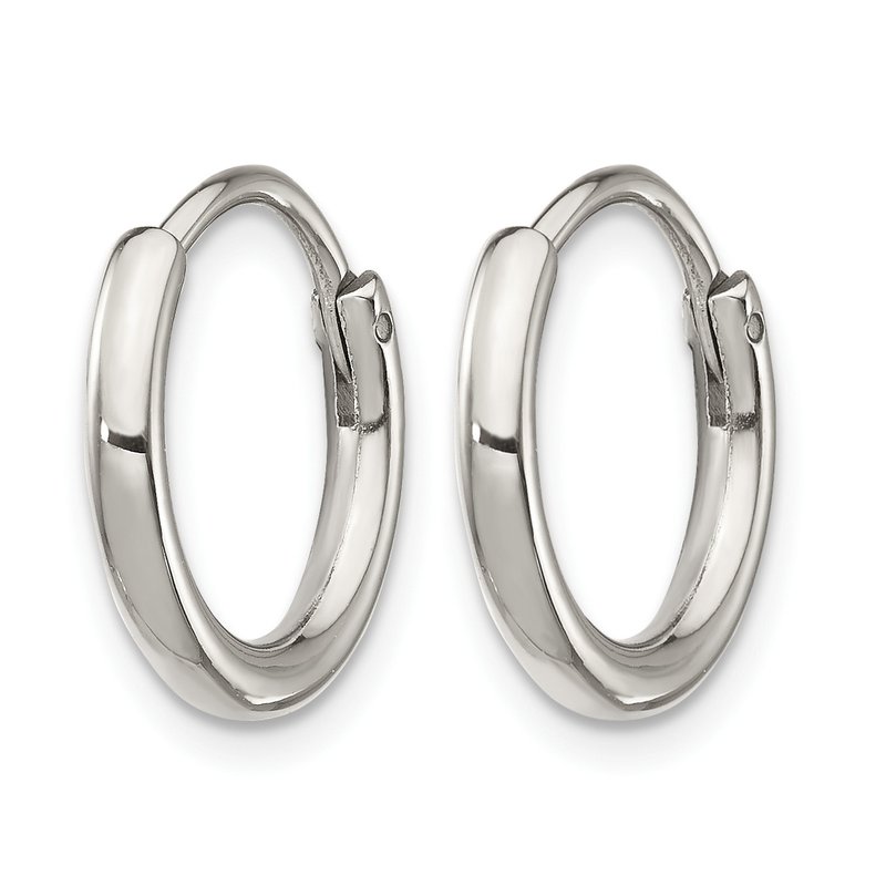 Stainless Steel Polished 2mm Endless Hoop Earrings