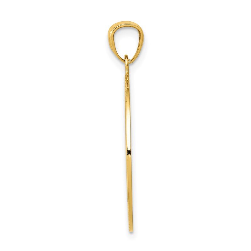 14K Satin / Polished I WOULD BE LOST WITHOUT YOU Compass Pendant