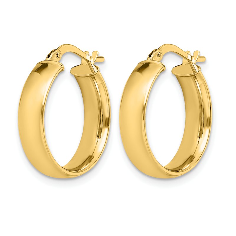 14K Polished Earrings