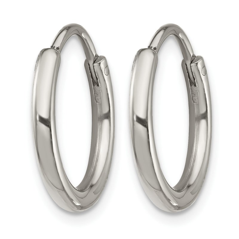 Stainless Steel Polished 2mm Endless Hoop Earrings