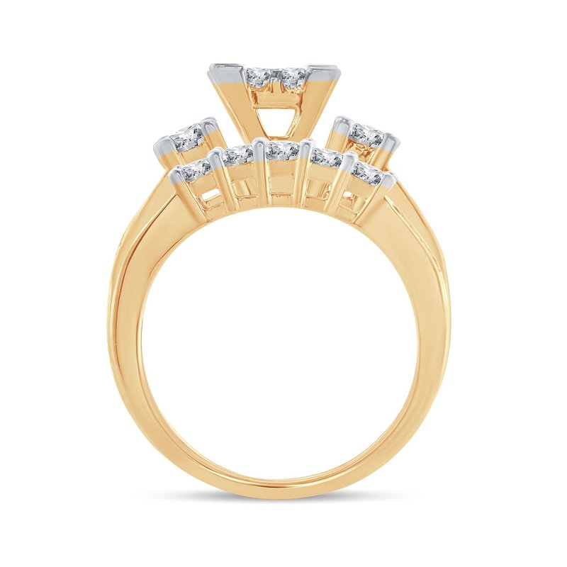 14K  1.50 Ct  Princess Cut Diamond  Bridal  Ring