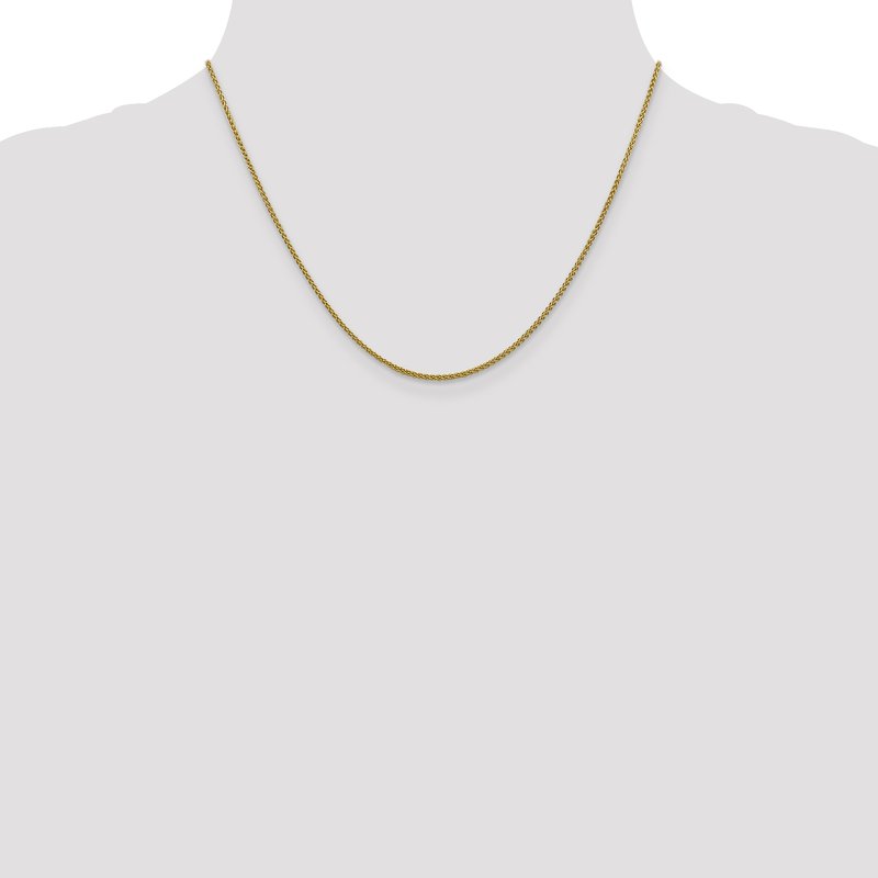 14K 1.5mm Spiga Anklet