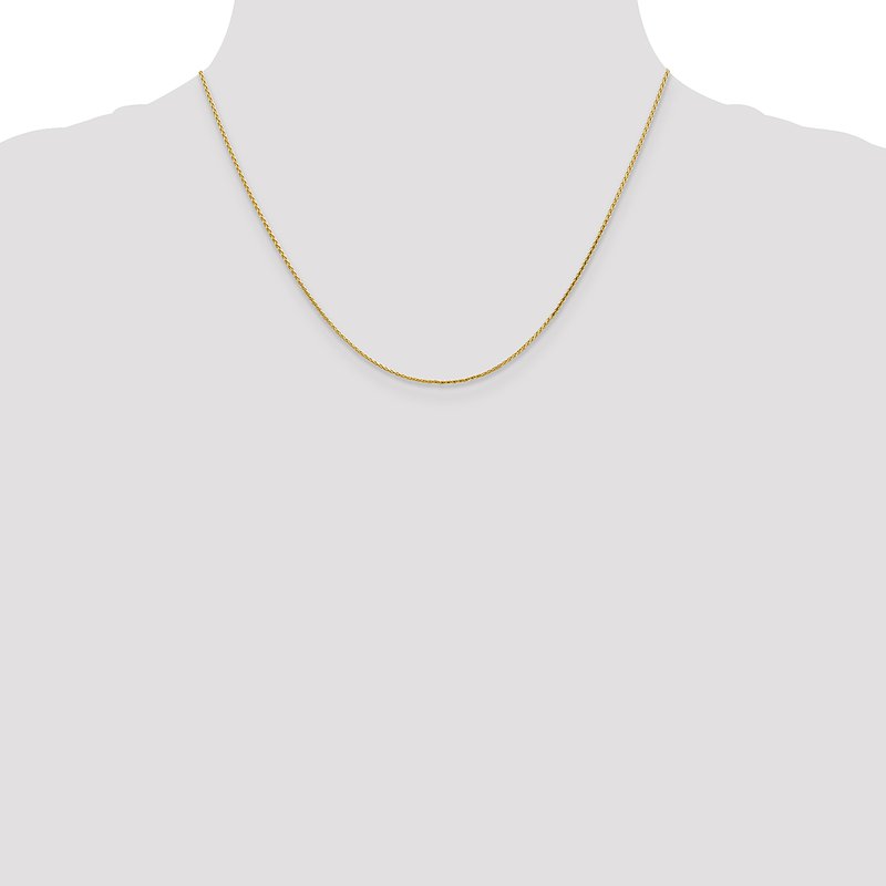 14K 1.0mm D/C Wheat Chain