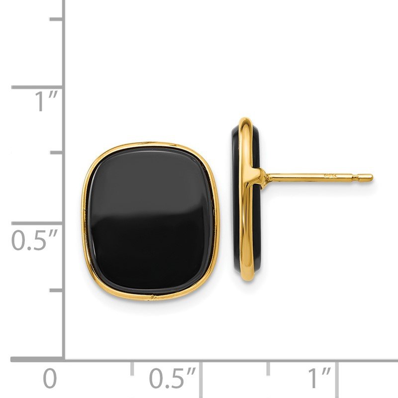 14k Black Onyx Earrings
