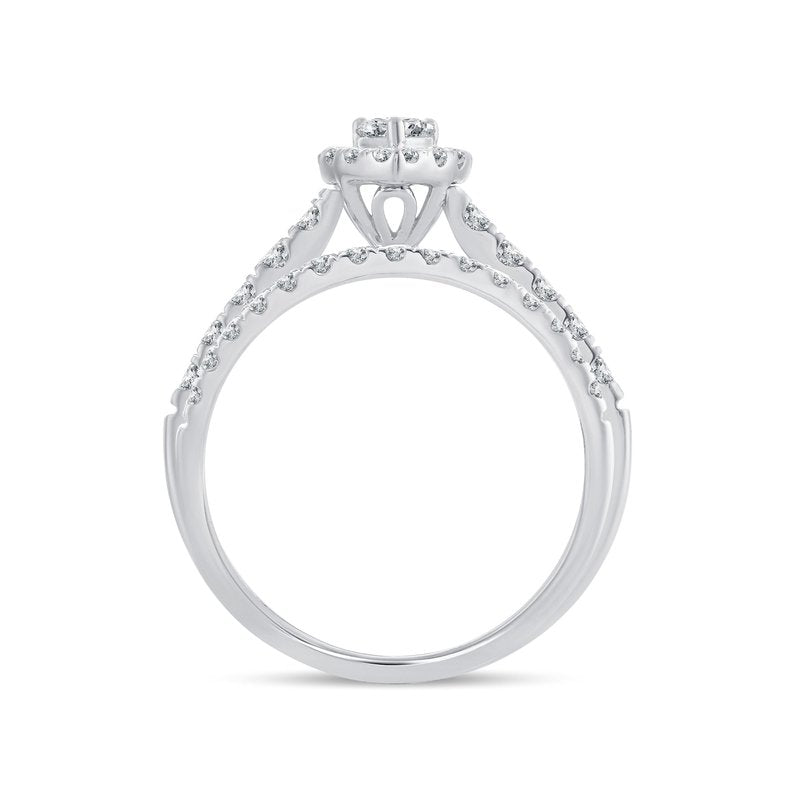 14K 1.00Ct Diamond Bridal Ring