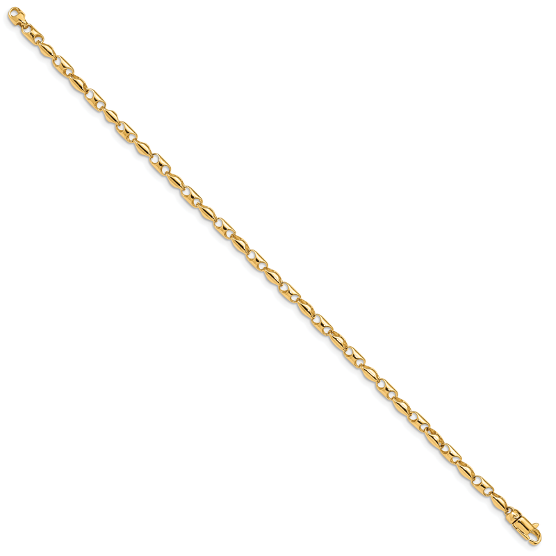 14K 18 inch 3.1mm Fancy Link with Lobter Clasp Chain