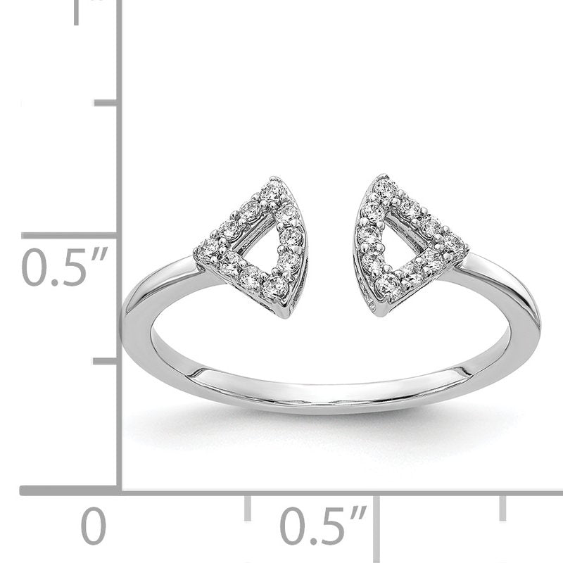 14k White Gold Diamond Ring