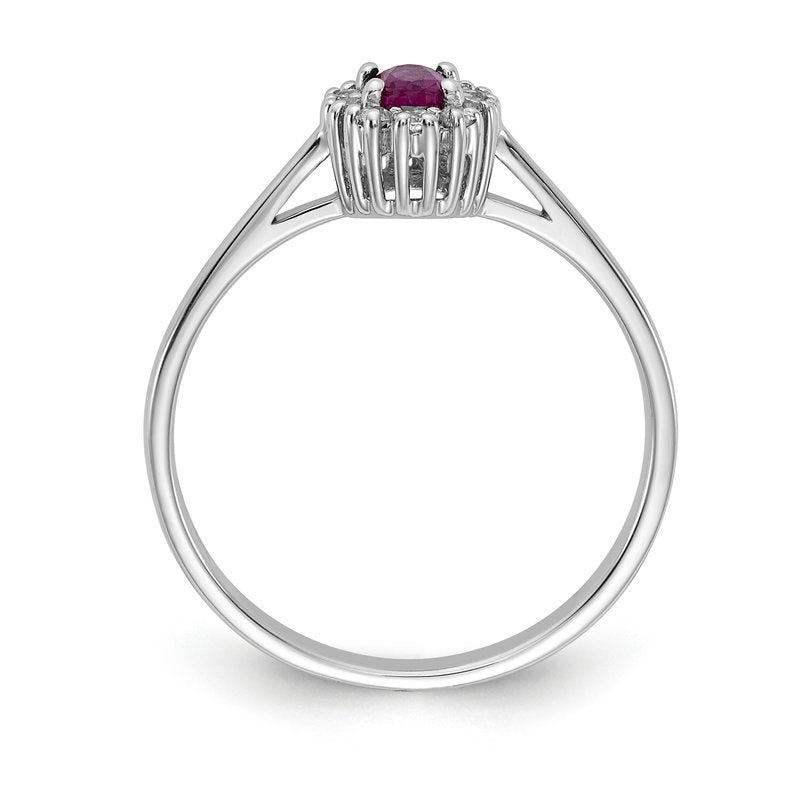 14k Diamond and Oval Emerald Halo Ring