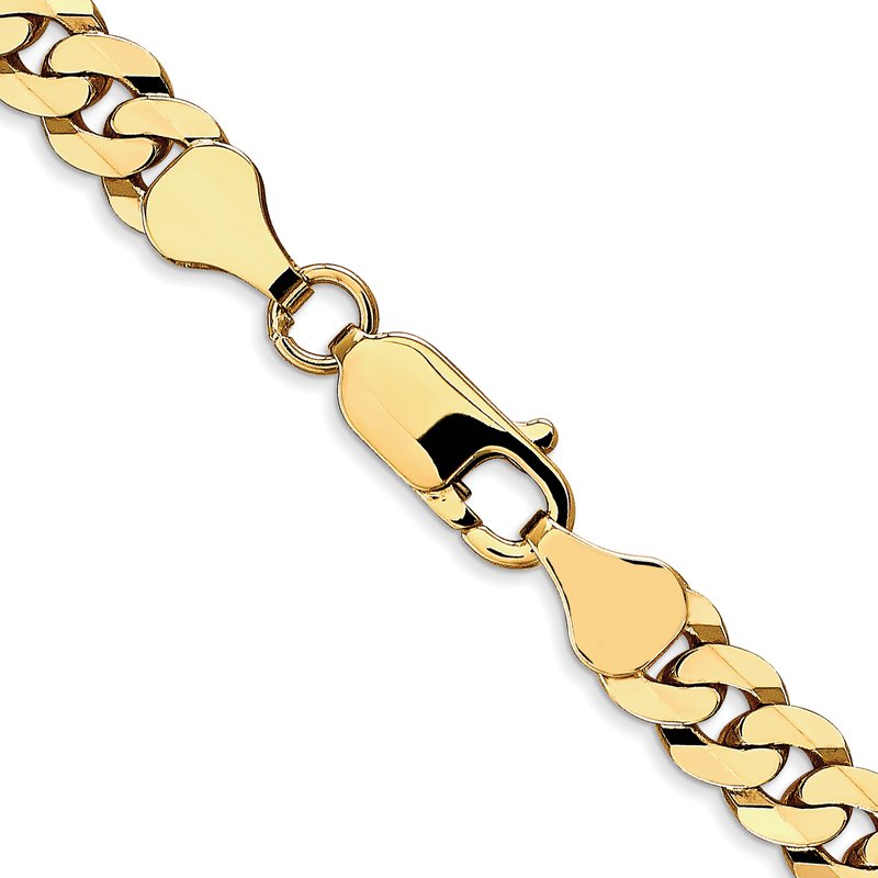 10K 6.1mm Flat Beveled Curb Chain