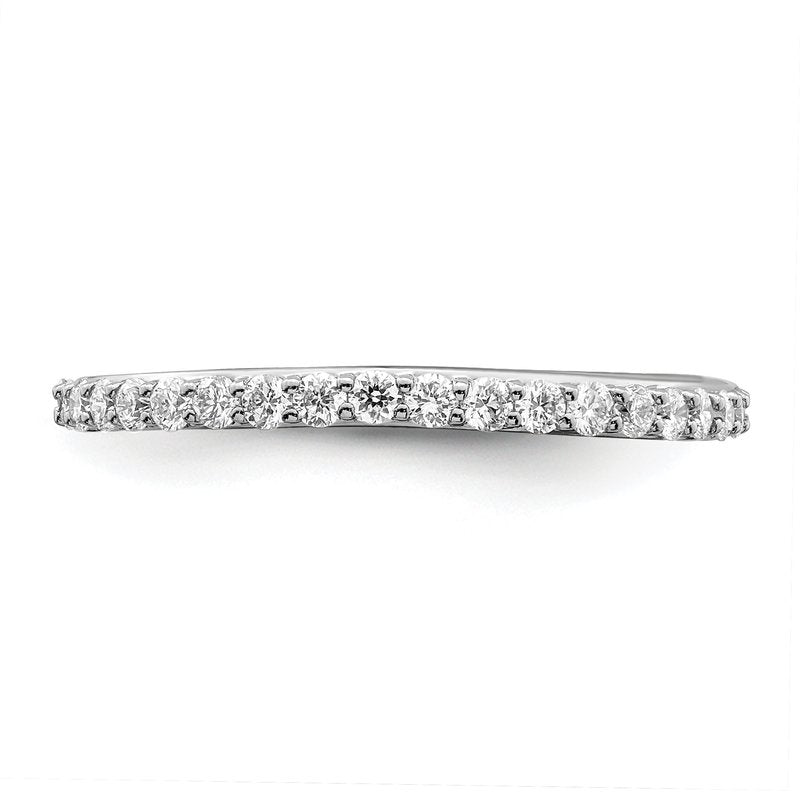 14K White Gold 1/4 carat Lab Grown Diamond VS+ F+ Complete Wedding Band