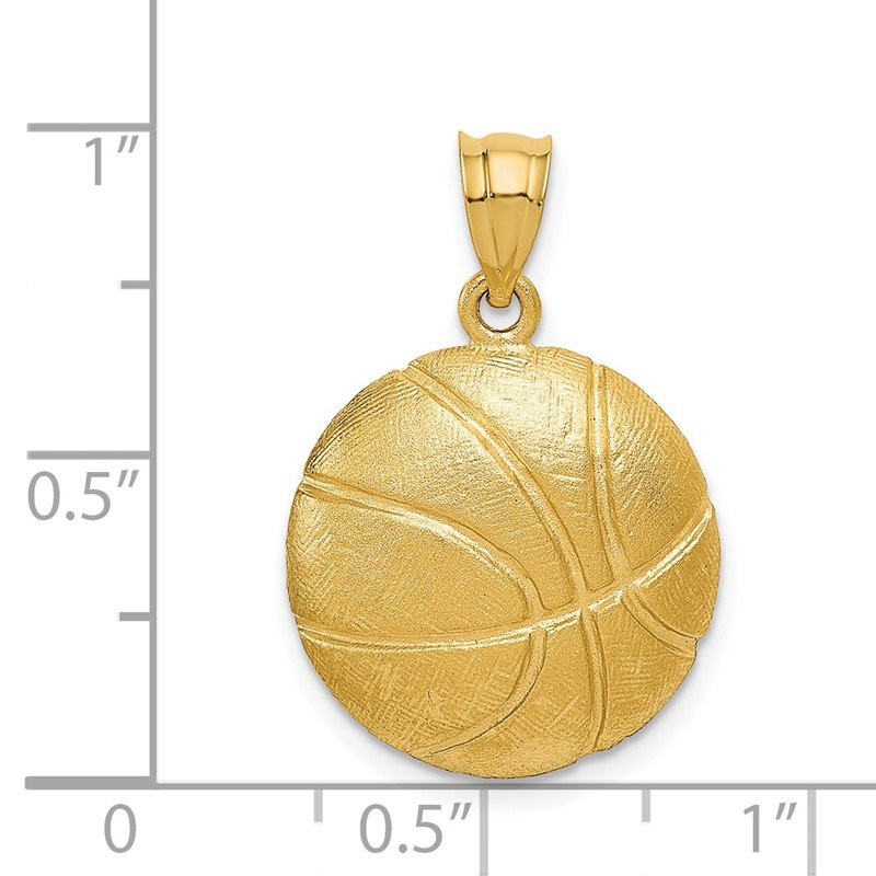 14k Basketball Charm