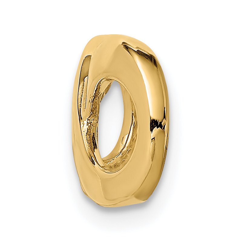 14k Polished Infinity Slide Fits up to 2mm Regular/3mm Fancy or Reversible Omega