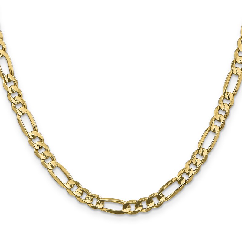 10K 5.25mm Concave Figaro Chain