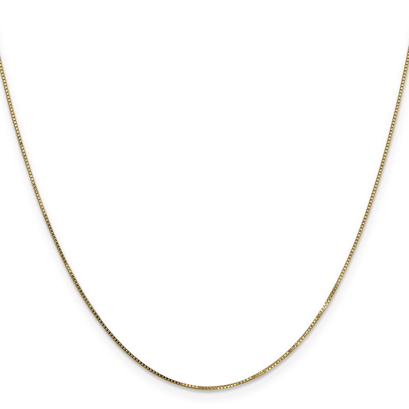 14K .8mm Box with Lobster Clasp Chain