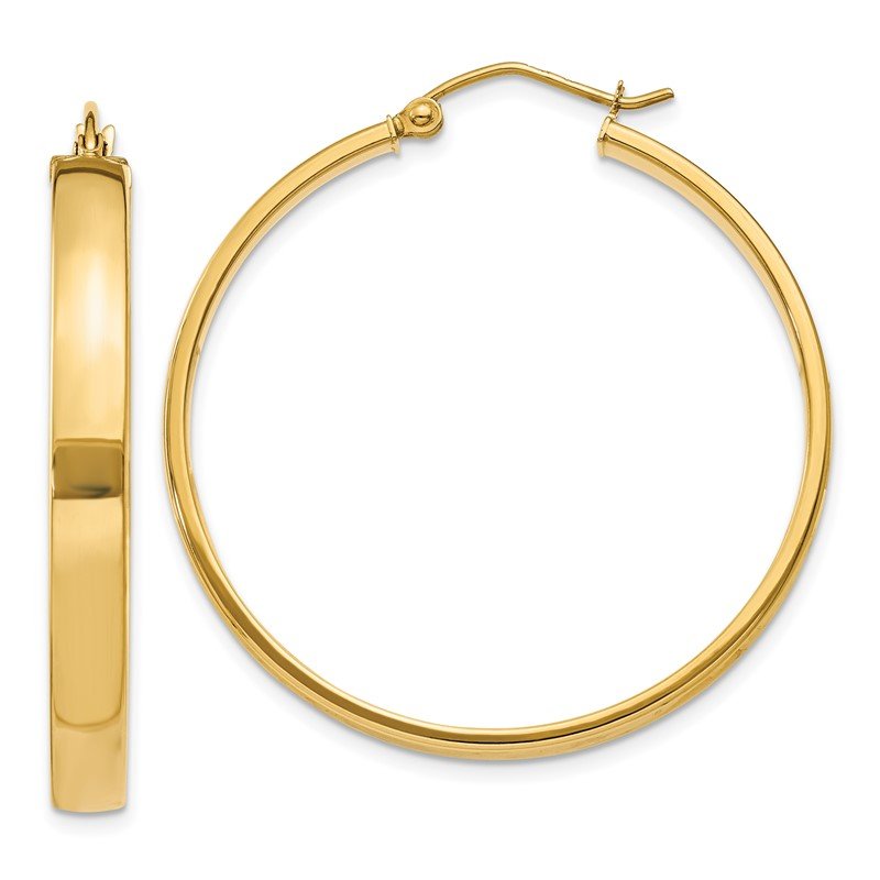 14k Polished Hoop Earring