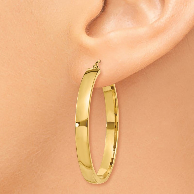 14k Polished Hoop Earring