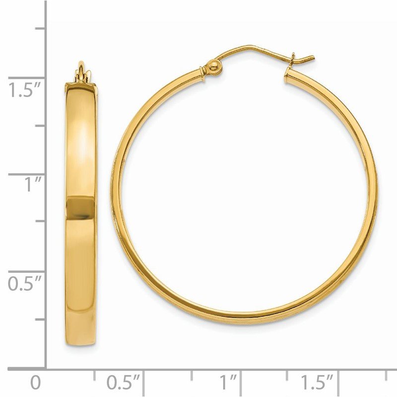 14k Polished Hoop Earring
