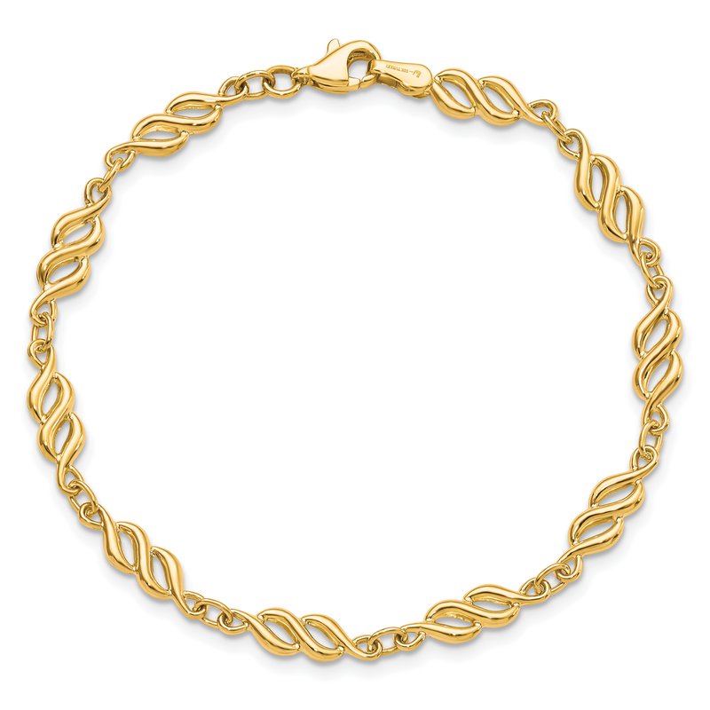 10K Polished Bracelet
