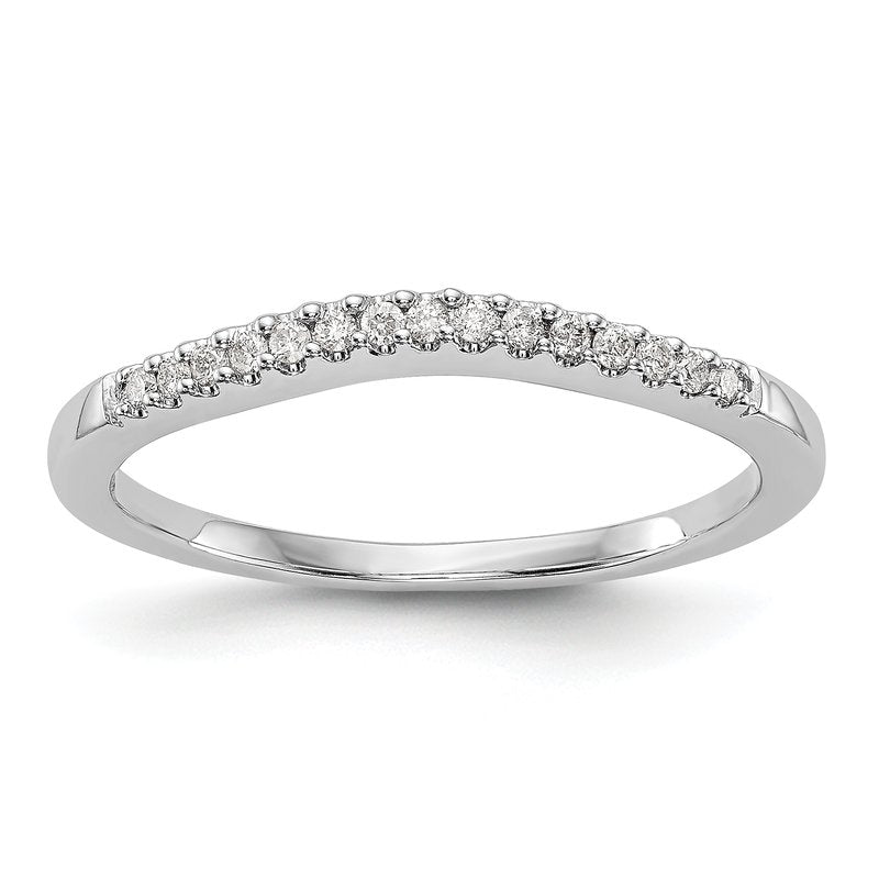 14K White Gold 1/5 carat Lab Grown Diamond VS+ F+ Set of Two Complete Wedding Bands