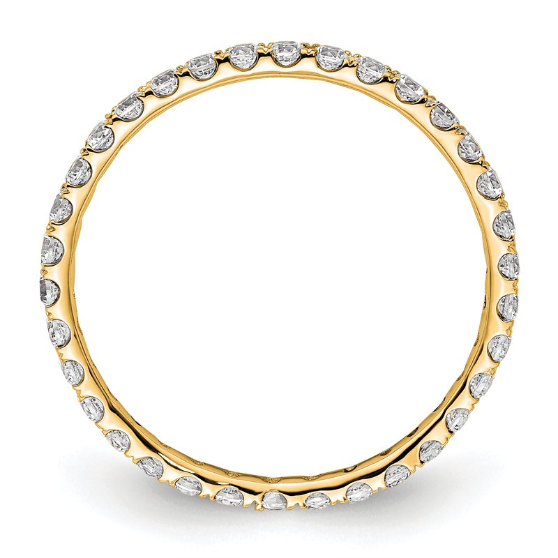 14K Rose Gold 1/2 carat Lab Grown Diamond VS+ F+ Size 4.5 Complete Eternity Band