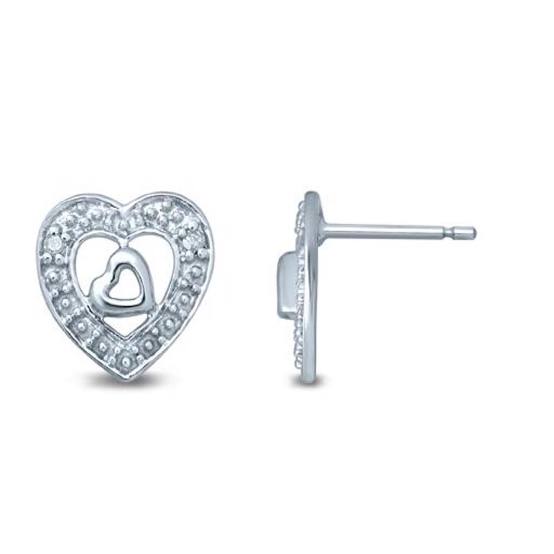 10K 0.02Ct Diamond Earring