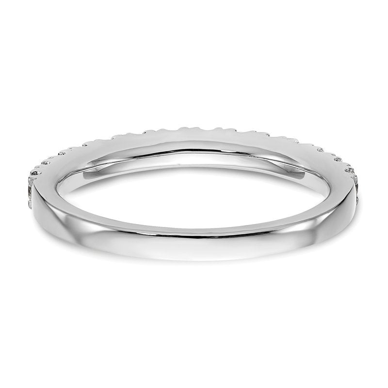 14K White Gold 3/8 carat Lab Grown Diamond VS+ F+ Complete Wedding Band