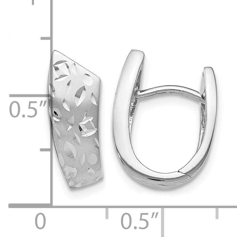 Sterling Silver RH-plated Radiant Essence D/C Earrings