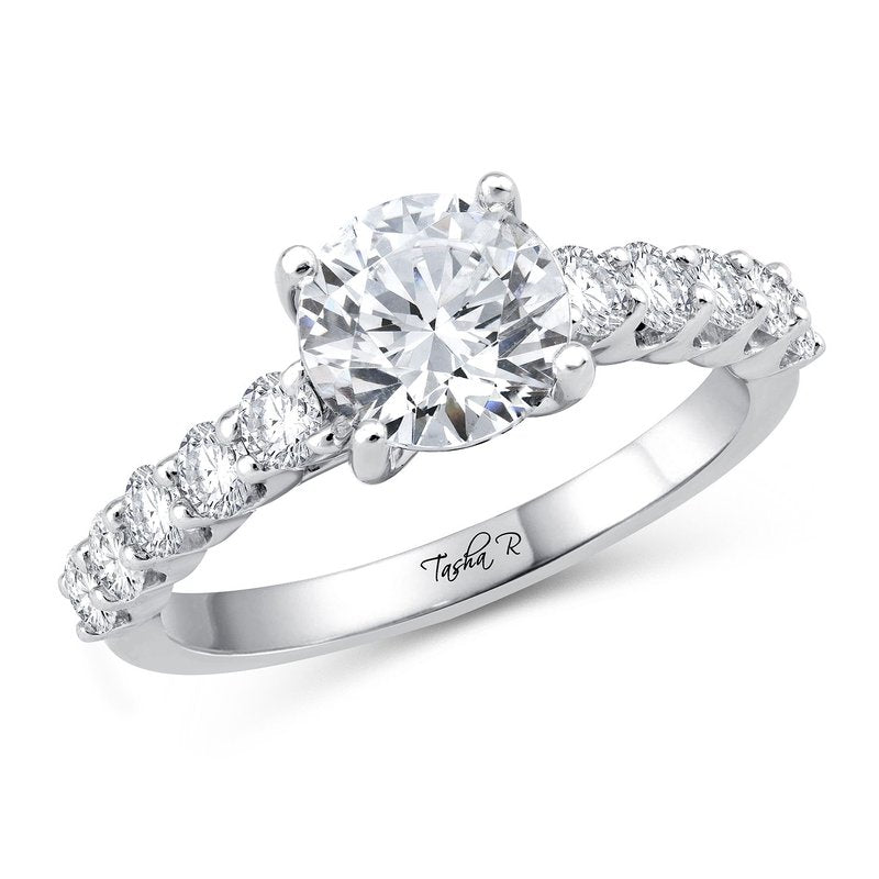 0.73Ct Diam  Platinum Ring