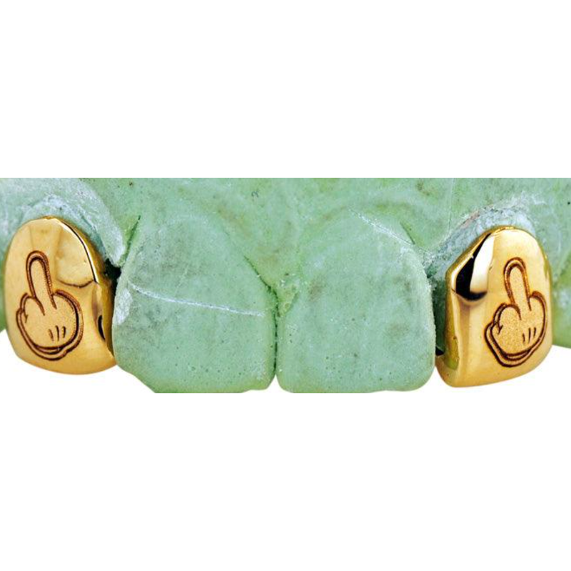 2 engraved fangs
