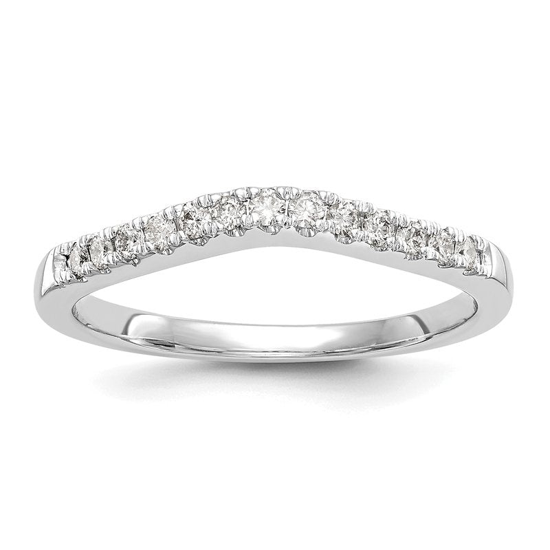 14K White Gold 1/5 carat Lab Grown Diamond VS+ F+ Set of Two Complete Wedding Bands