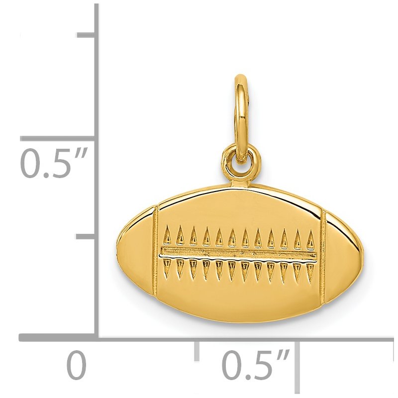 14k Football Charm