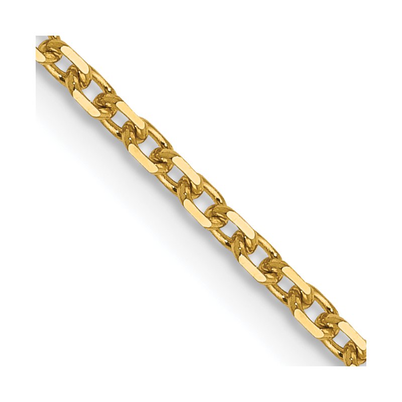 14K 1.5mm D/C Cable Chain