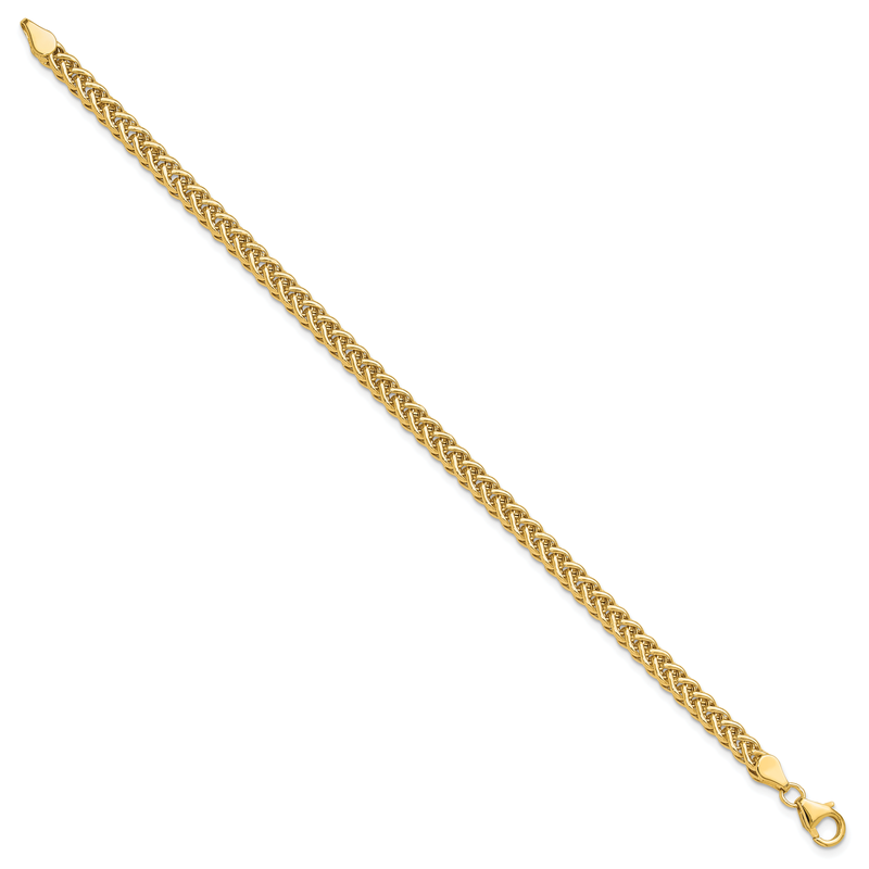 14k Polished 4.3mm Fancy Braided Link 17 inch Necklace