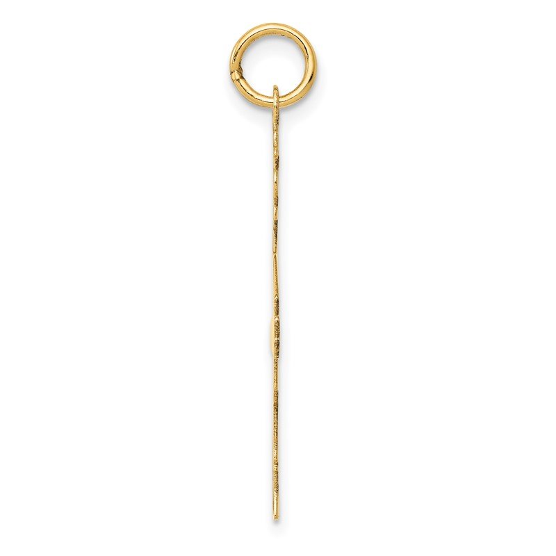 14k Plain Polished Large Boy Charm