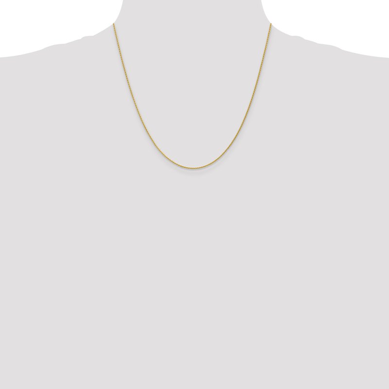 14k 10 inch 1.2mm Parisian Wheat with Lobster Clasp Anklet