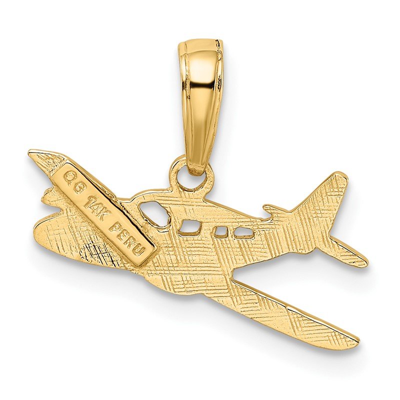 14k Cessna Airplane Pendant