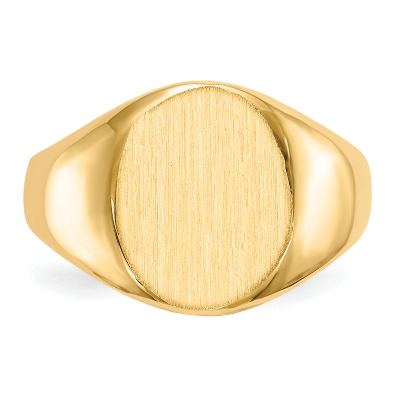 14k 11.5x13.5mm Open Back Signet Ring