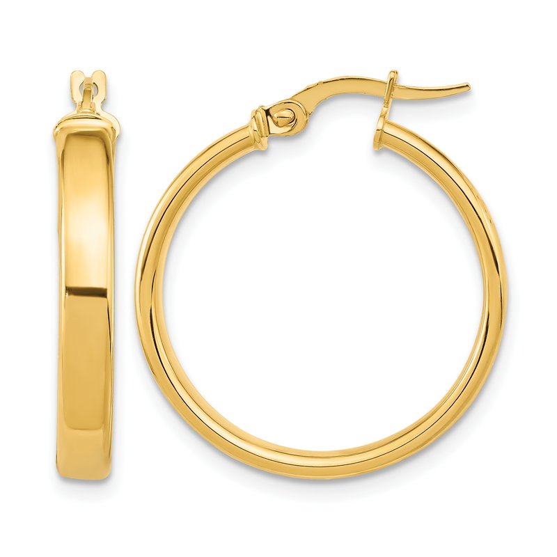 14K Polished Earrings
