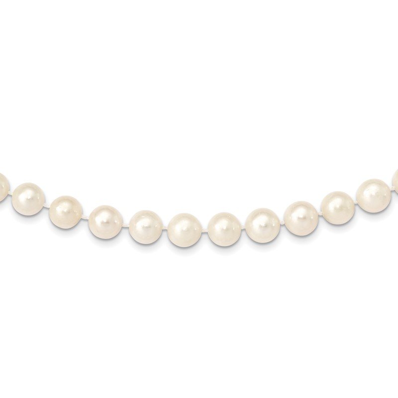 14k 10-11mm White Near-Round Freshwater Cultured Pearl 16 inch Necklace