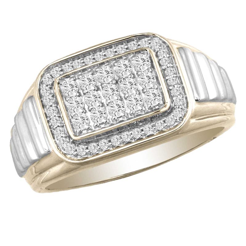 14K 0.50Ct Diam Men&amp;Apos;S Ring
