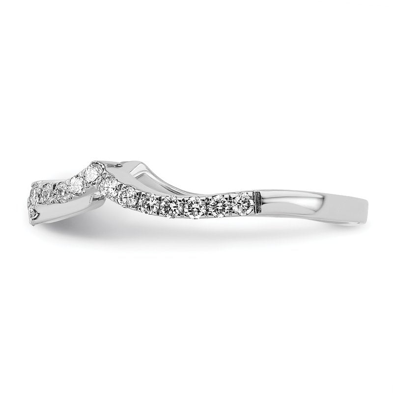 14K White Gold 1/2 carat Lab Grown Diamond VS/SI  D E F  Wedding Band
