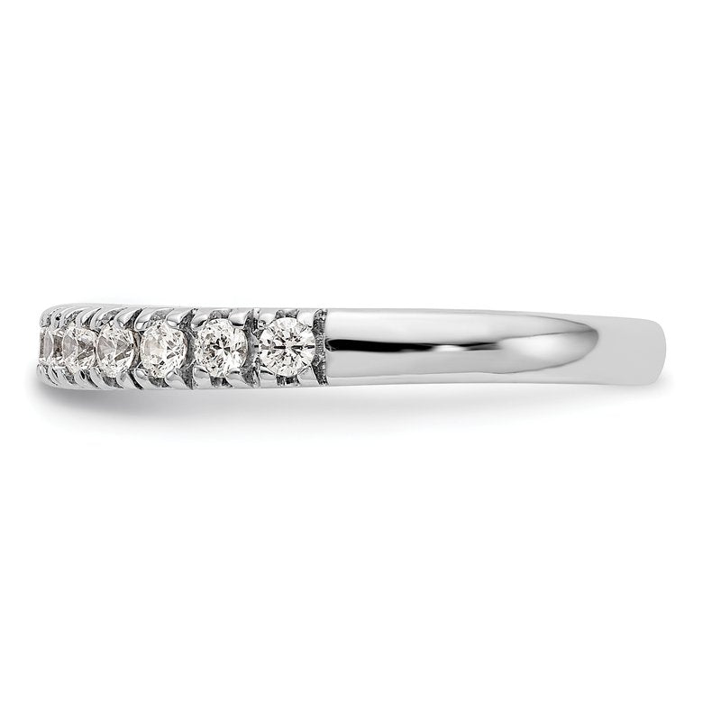 14K White Gold 1/4 carat Lab Grown Diamond VS+ F+ Complete Wedding Band