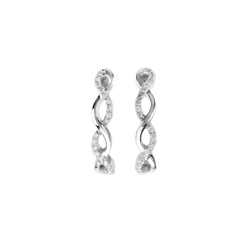 14K 0.10Ct Diamond Earring