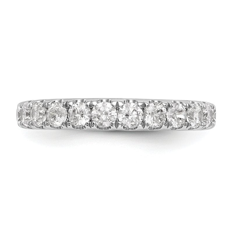 14K White Gold 1/2 carat Lab Grown Diamond VS+ F+ Complete Wedding Band