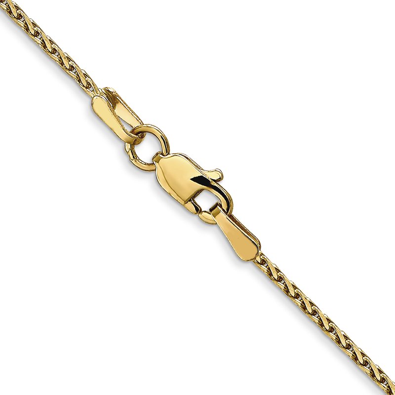14K 1.3mm D/C Wheat Chain