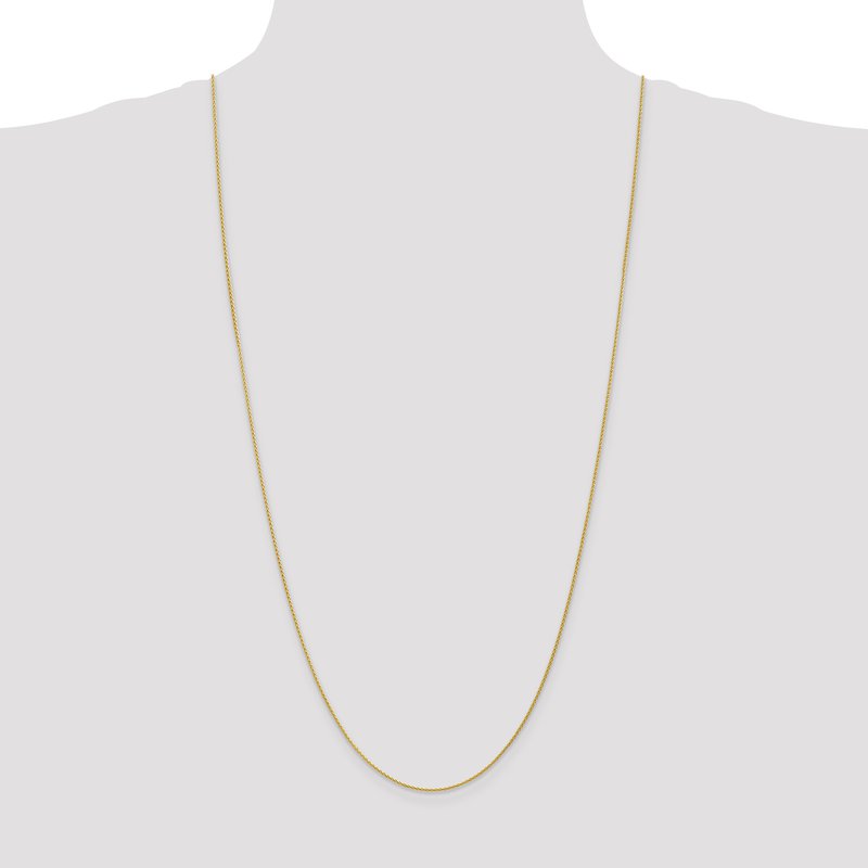 14k 10 inch 1.2mm Parisian Wheat with Lobster Clasp Anklet