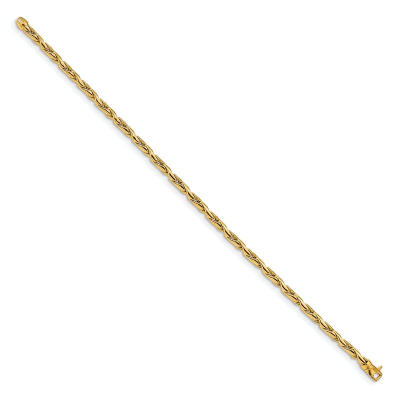 14K Polished 3.25mm Fancy Link 7.5 inch Bracelet