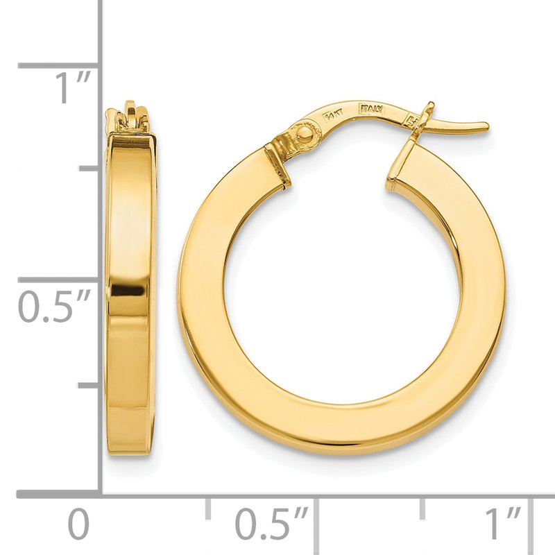 14K Polished Earrings