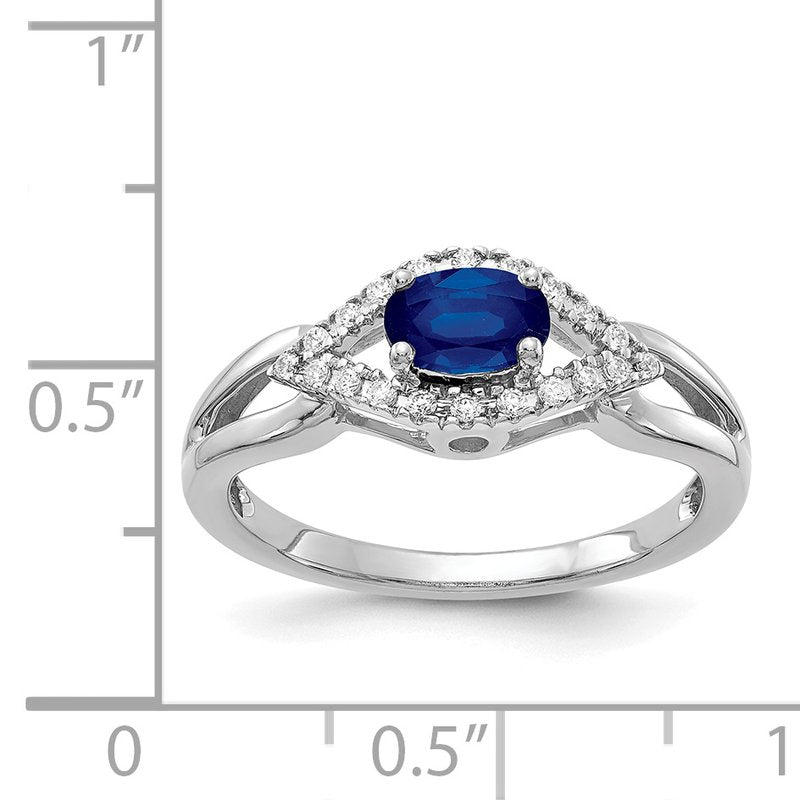 14k Diamond and Emerald Ring